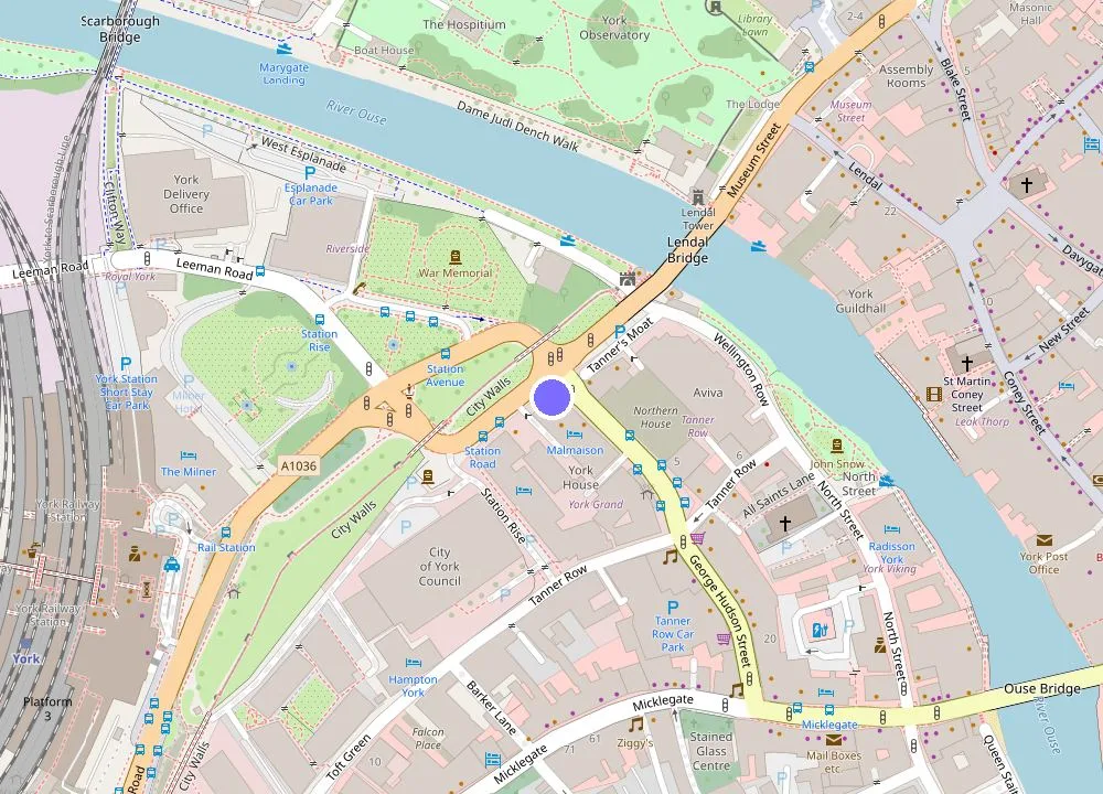 Map: Malmaison York